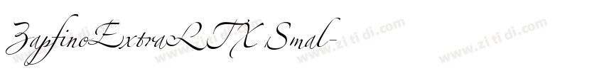 ZapfinoExtraLTX Smal字体转换